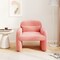 Modern Accent Chair with Waist Pillow and Armrests for Living Room Bedroom